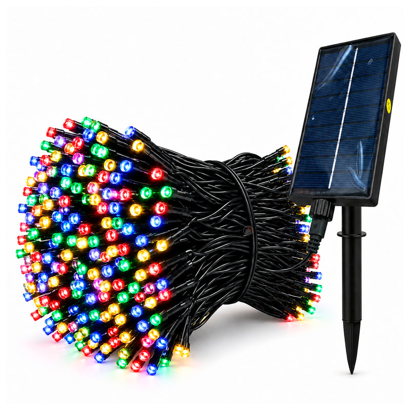 Luces navideñas solares lineales de 500 LED