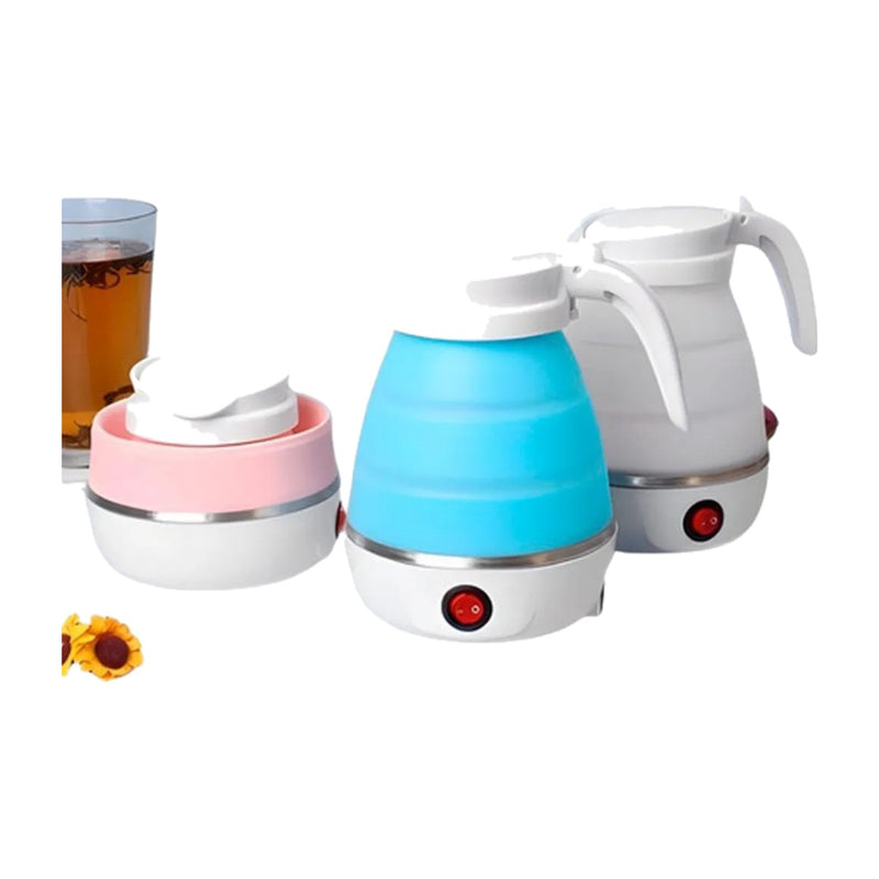 Hervidor de agua plegable de viaje en varios colores