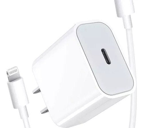 Cargador de 20 W con cable de 1 m para iPhone