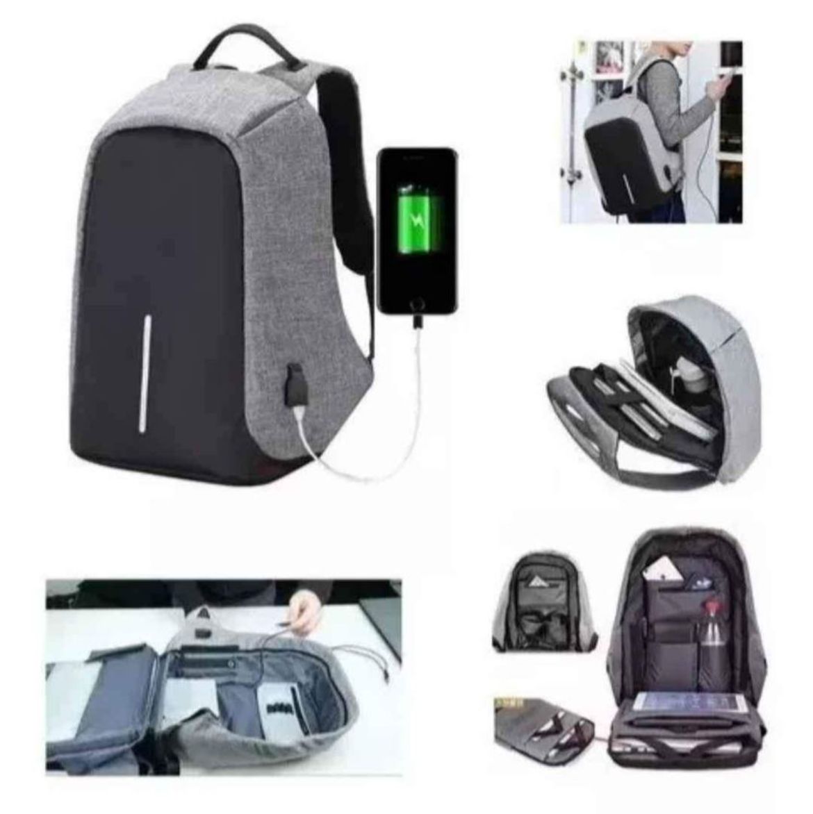 Maleta antirrobo con puerto USB