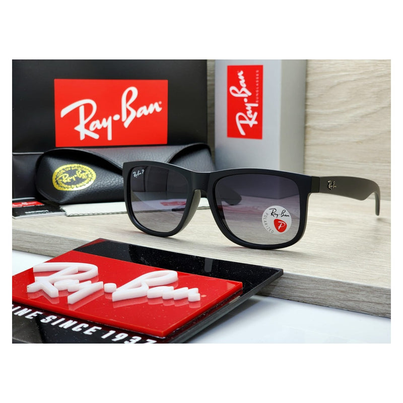Gafas de sol estilo Justin negras con estuche