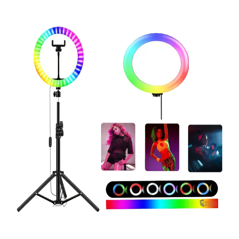 Aro de luz LED RGB de 30 cm