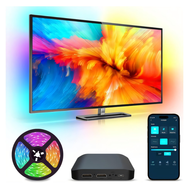 Cinta de luz LED para TV con módulo HDMI