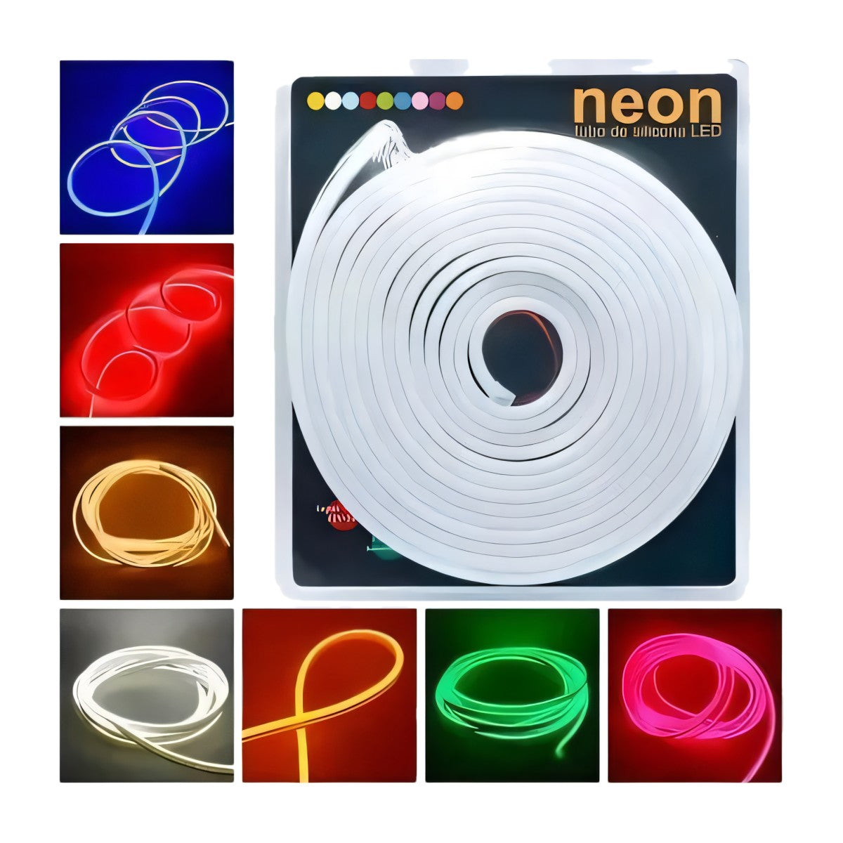 Cinta de neón flexible de 5 m