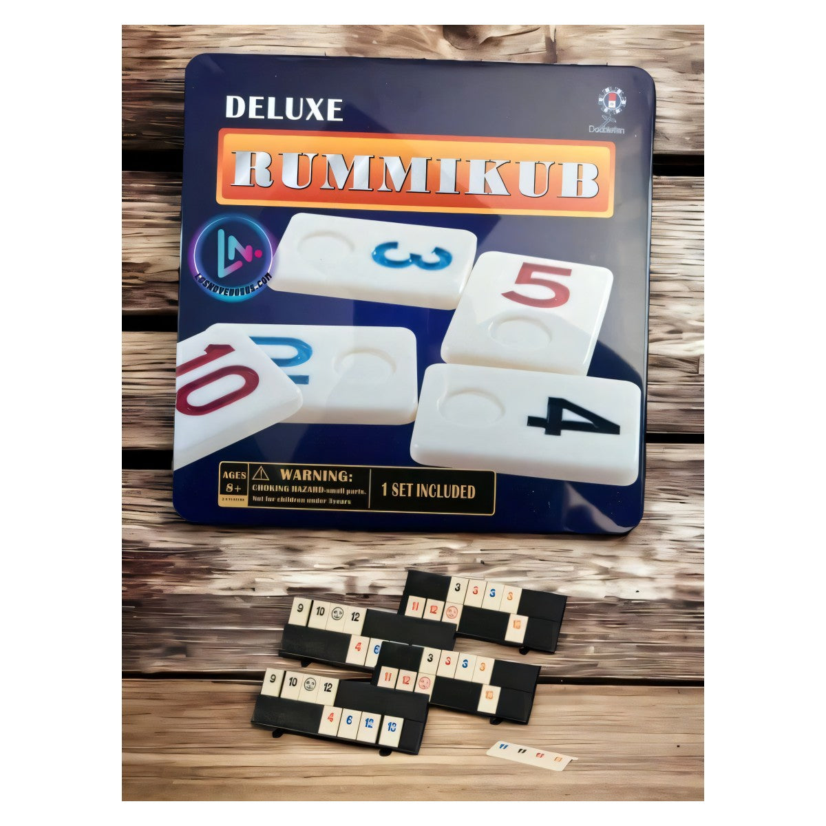 Juego de mesa de fichas numeradas, 106 fichas