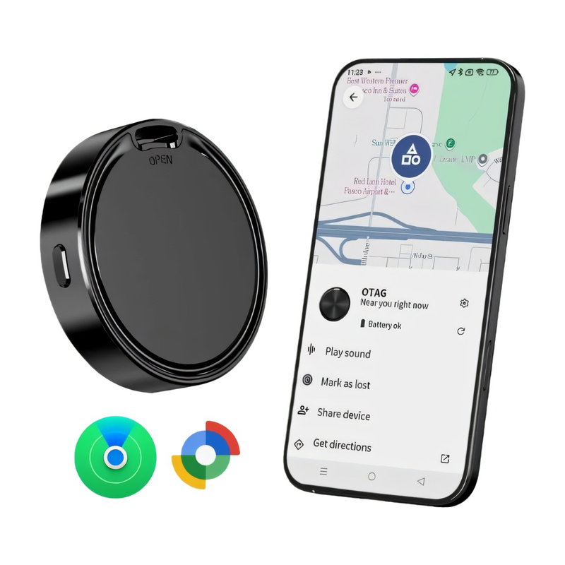 Localizador GPS tipo etiqueta para Android y iPhone