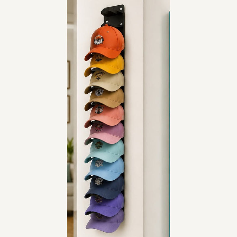 Organizador de gorras de pared de 10 puestos