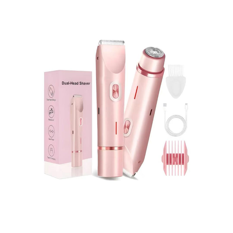 Depiladora eléctrica 2 en 1 para cuerpo y rostro