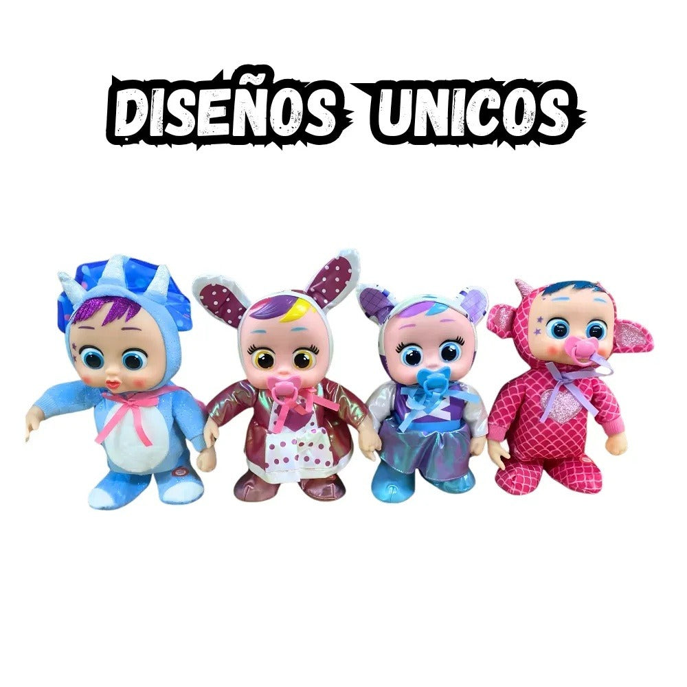 Muñeca bebé llorona con chupo
