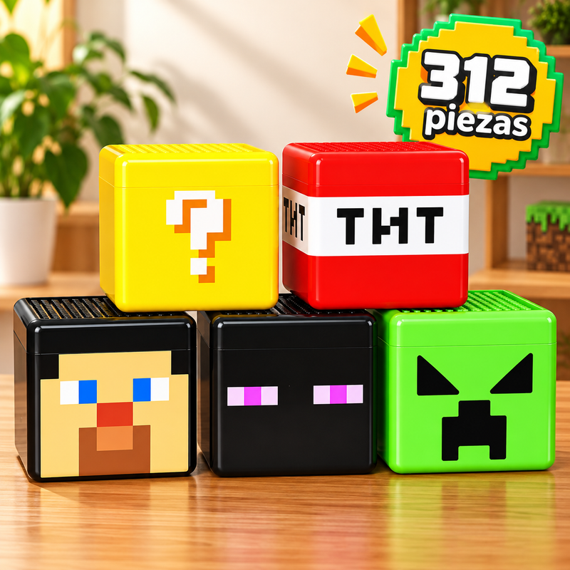 Set de cubos magnéticos CuboMundo de 312 piezas