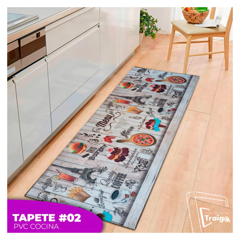 Tapete de cocina en PVC