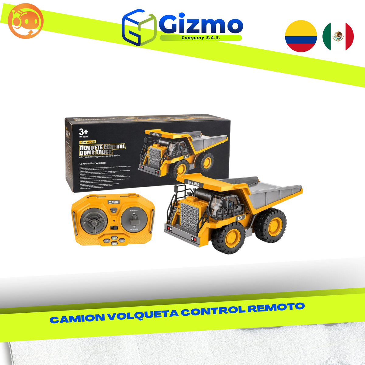 Camión volqueta a control remoto