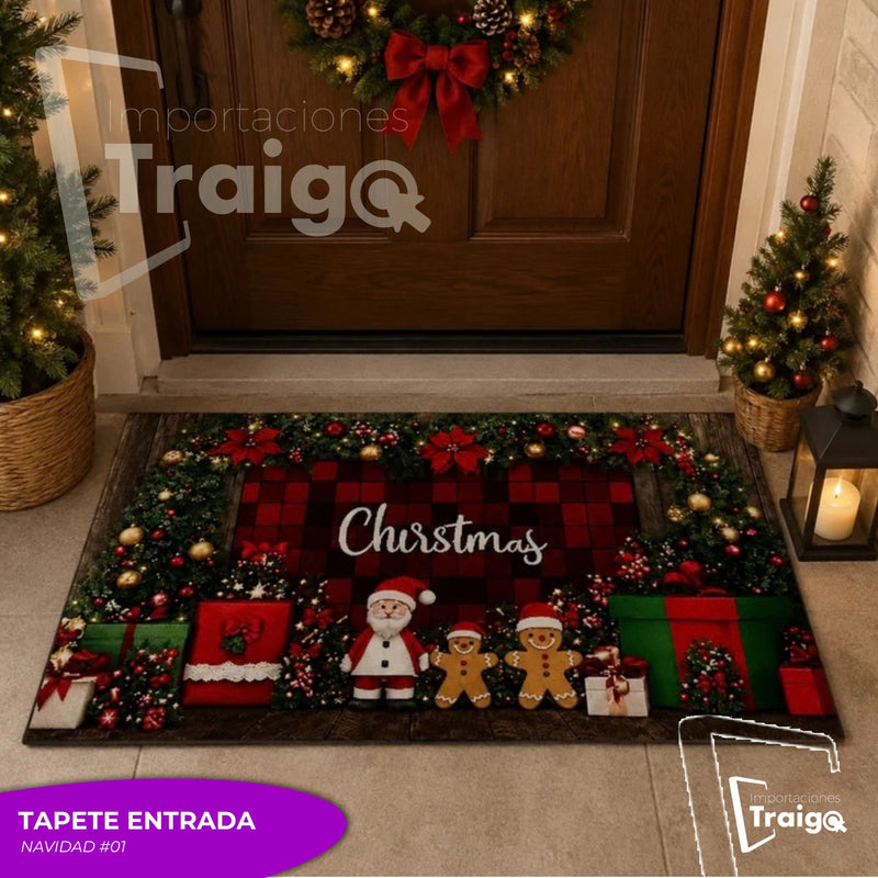 Tapete navideño de 50 x 80 cm