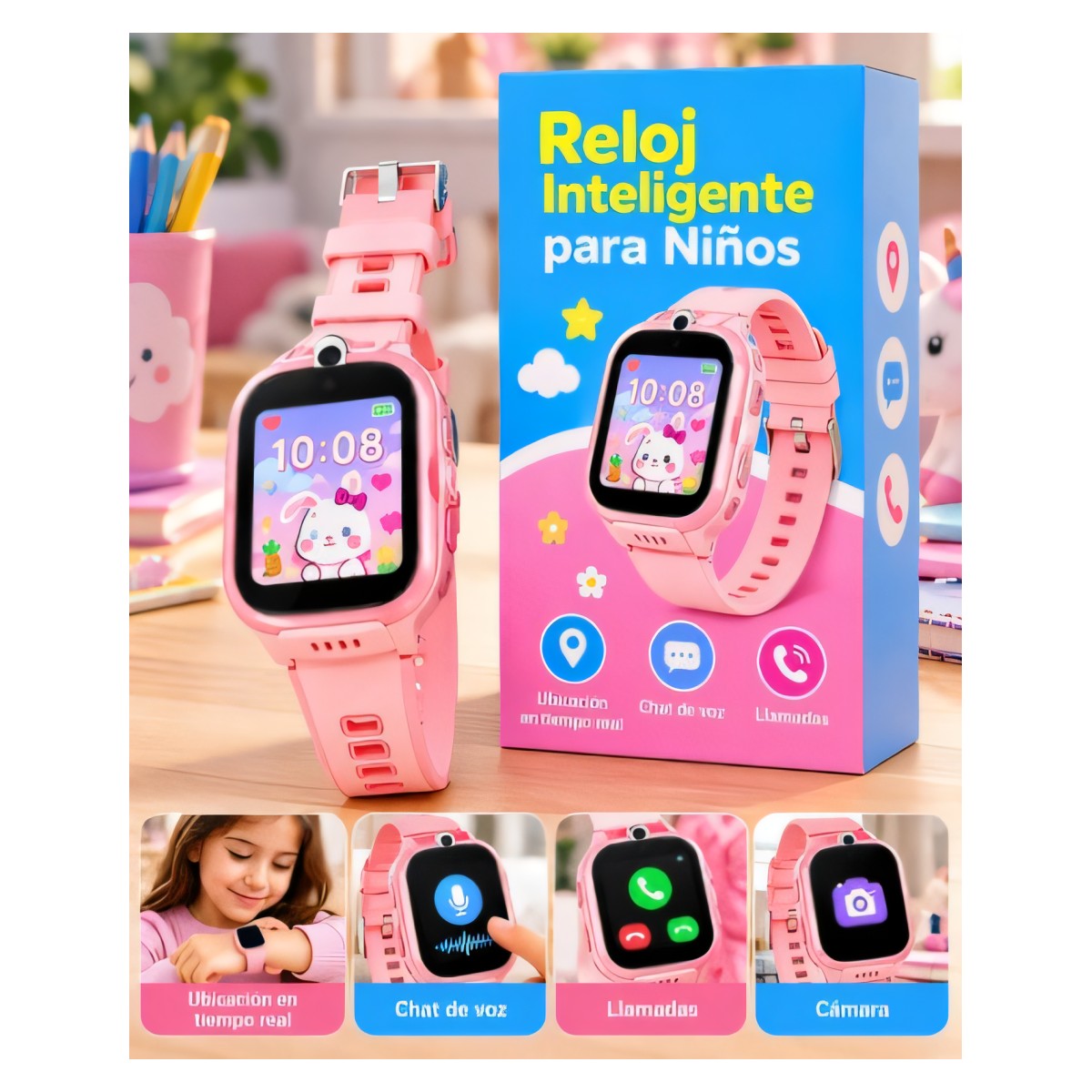 Reloj inteligente infantil con SIM