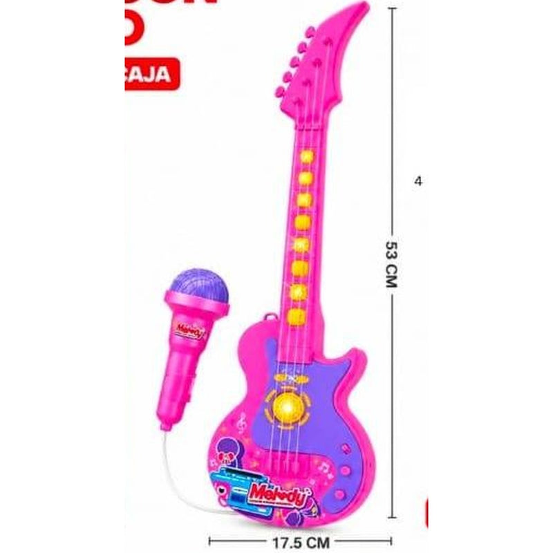 Guitarra musical con micrófono de 53 cm