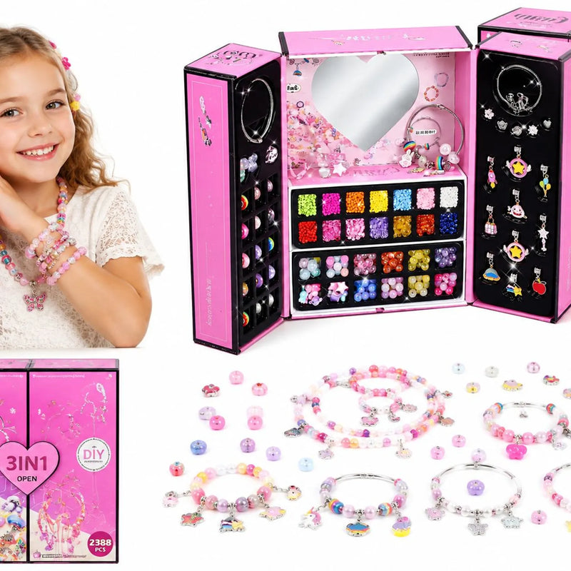 Kit de joyería infantil tipo maletín