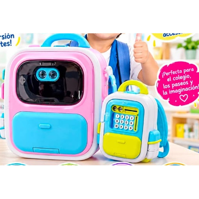 Mochila infantil 2 en 1 con luz y sonido