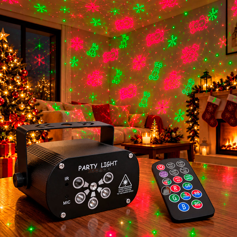 Láser mini proyector de figuras navideñas