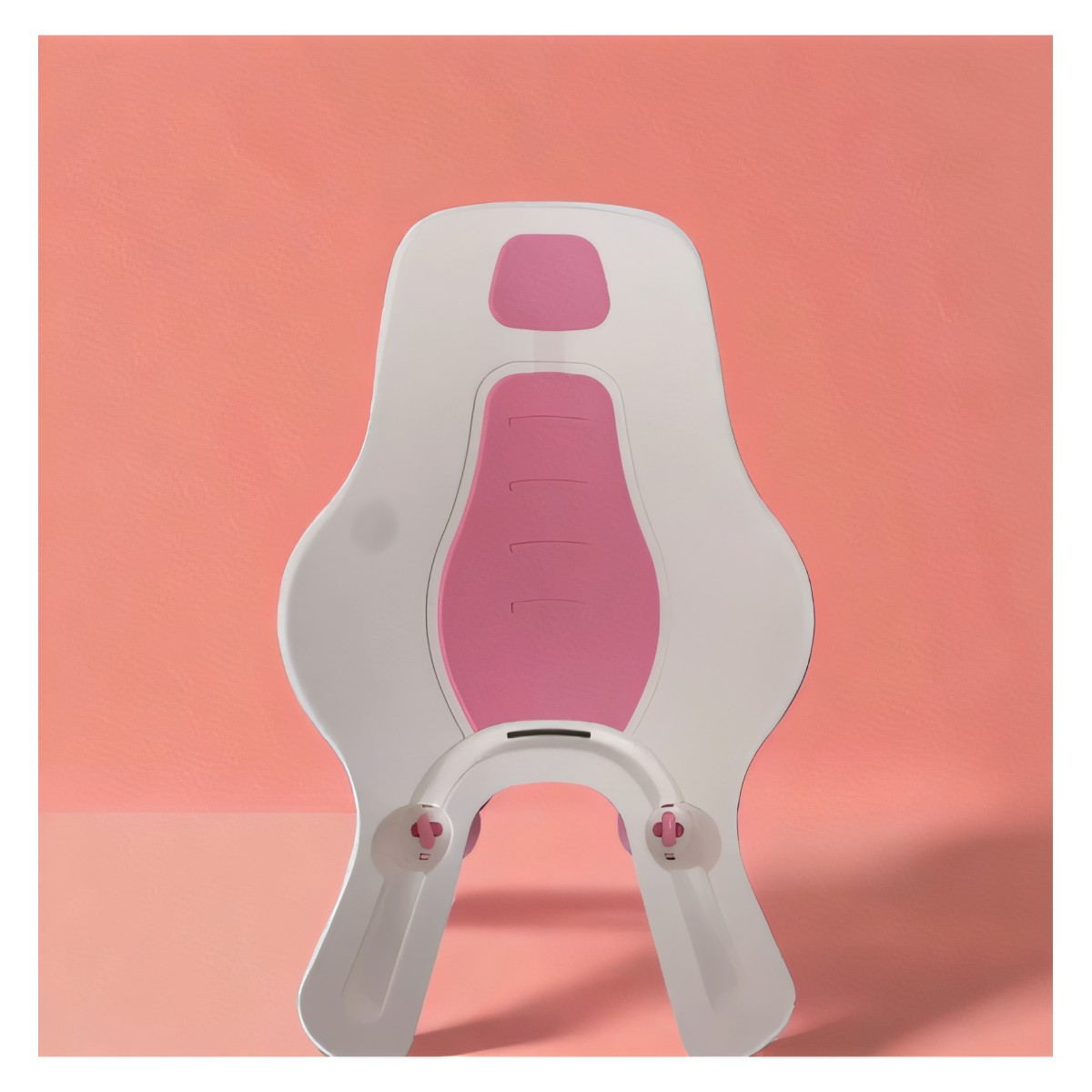 Lavabo portátil para bebé con forma de pingüino, rosado