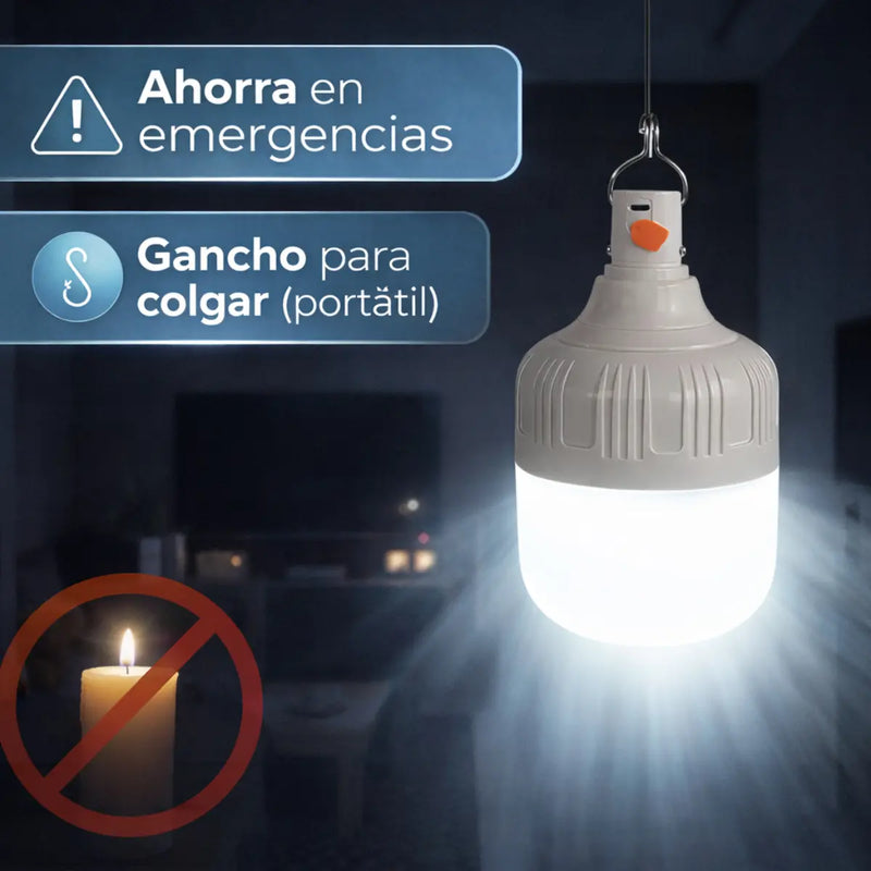 Bombillo LED recargable grande