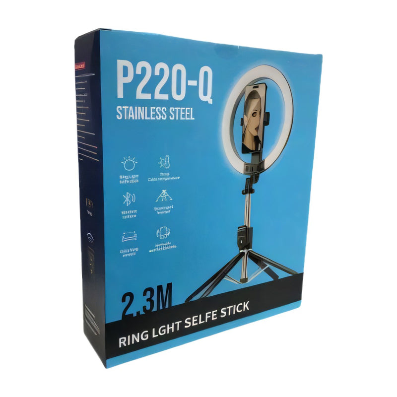 Trípode para celular con aro de luz LED P220