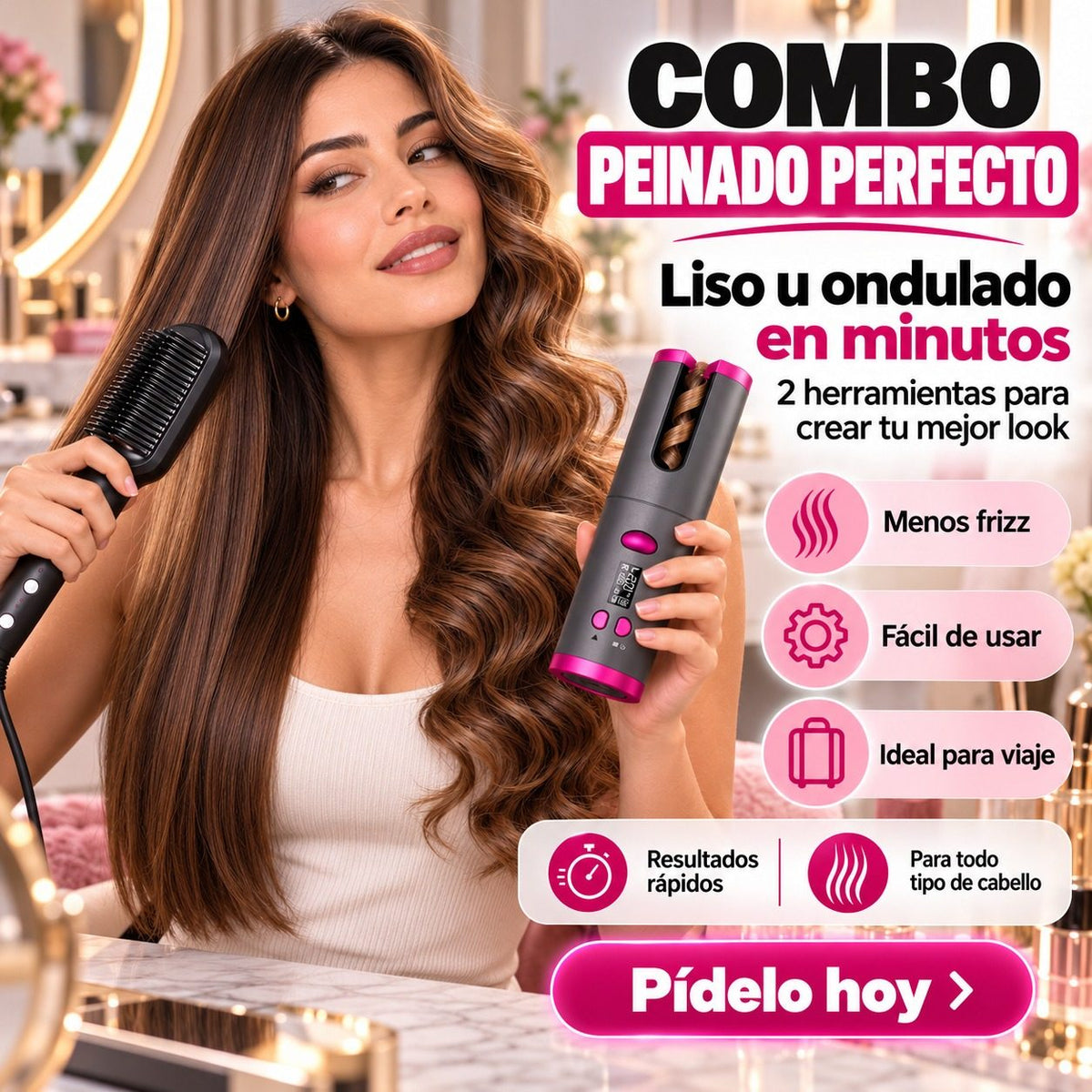 Combo peinado perfecto