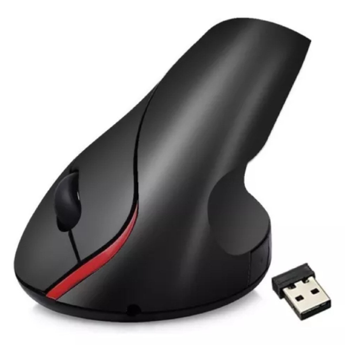 Mouse inalámbrico vertical recargable de 2400 DPI